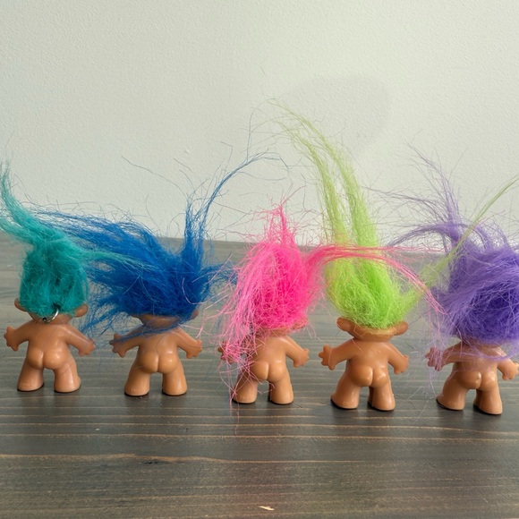 5 x small vintage Trolls - Picture 3 of 6